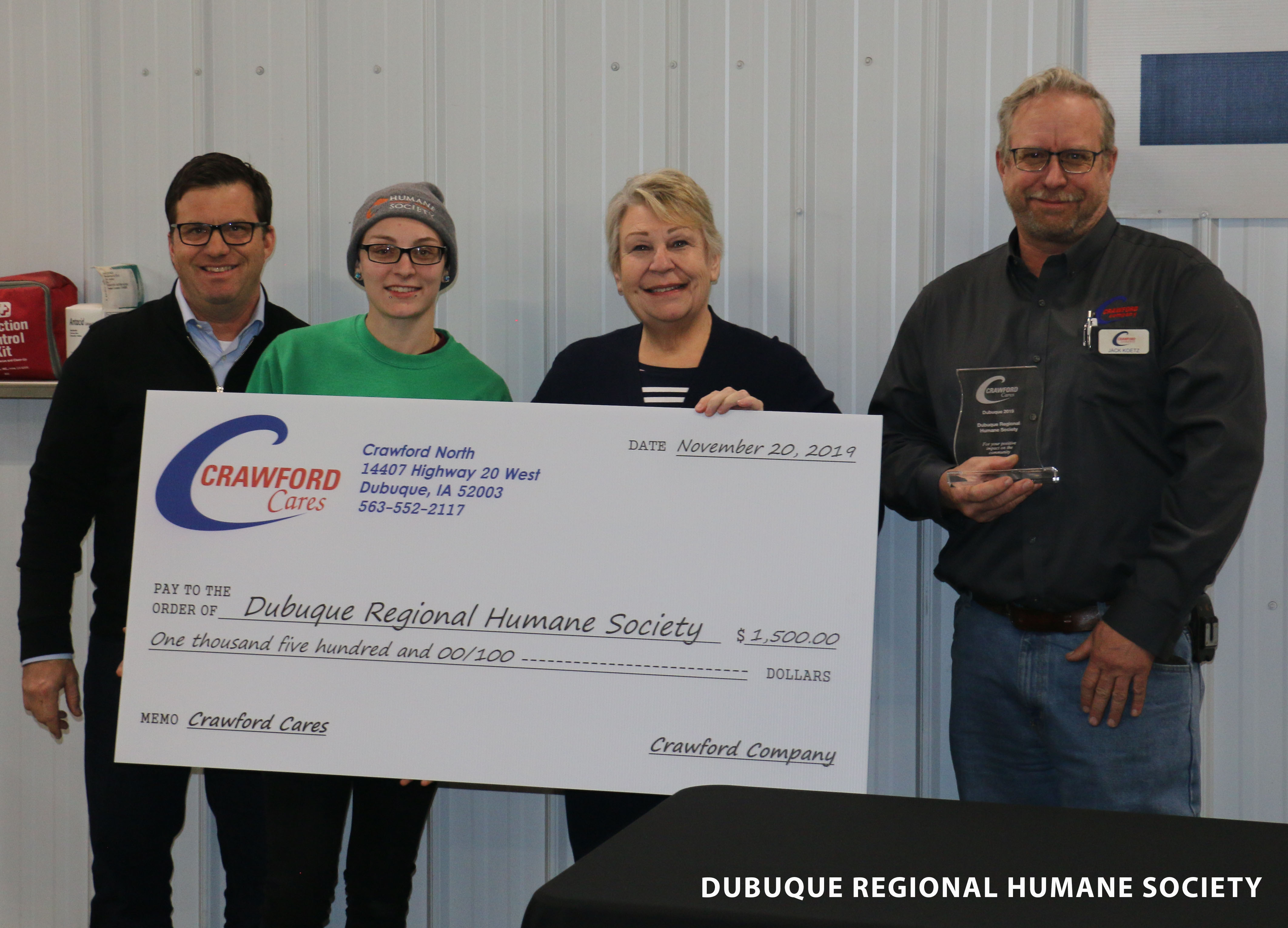 Overall winner dubuque regional humane society 2
